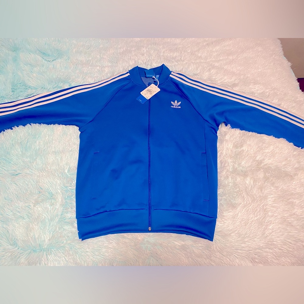 Adidas Superstar Track Top Royal Blue Size L Brand New
